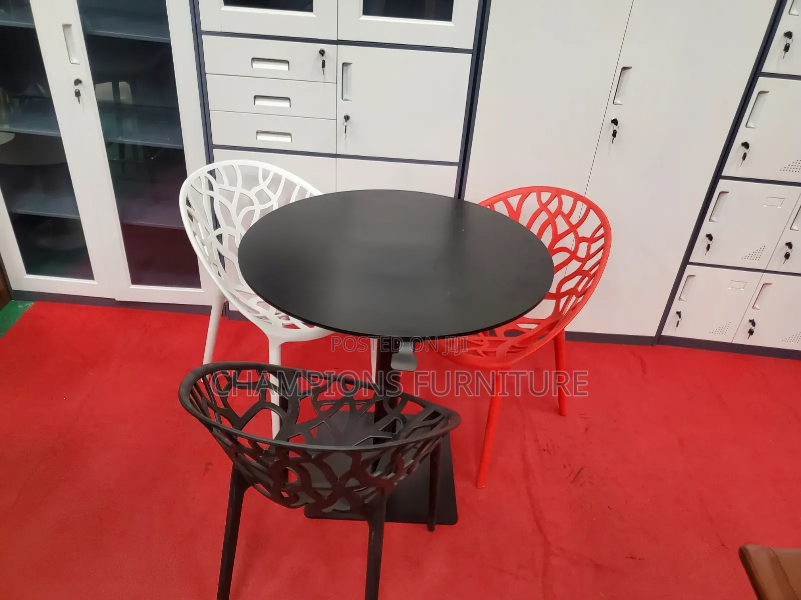 Height-Adjustable Table and Tree Chairs Set