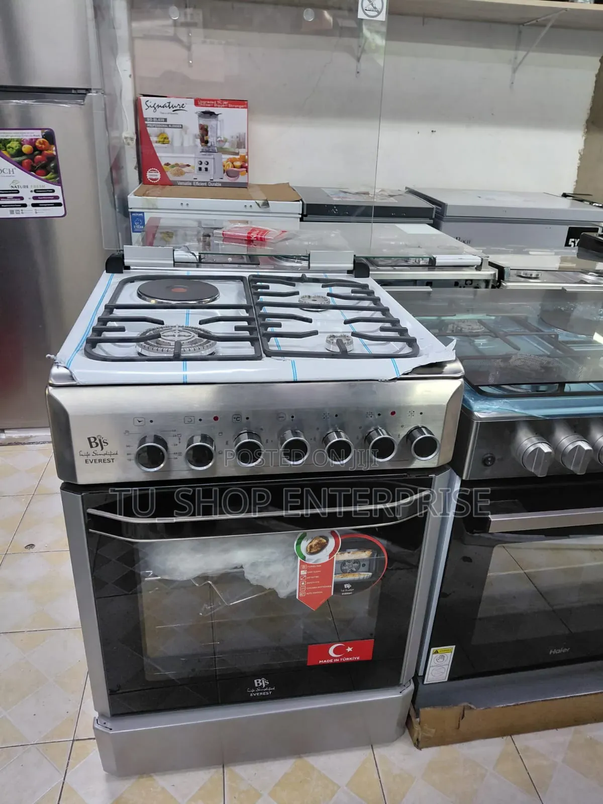 BJS Inox Everest 60×60 Gas Cooker With Wok Burner
