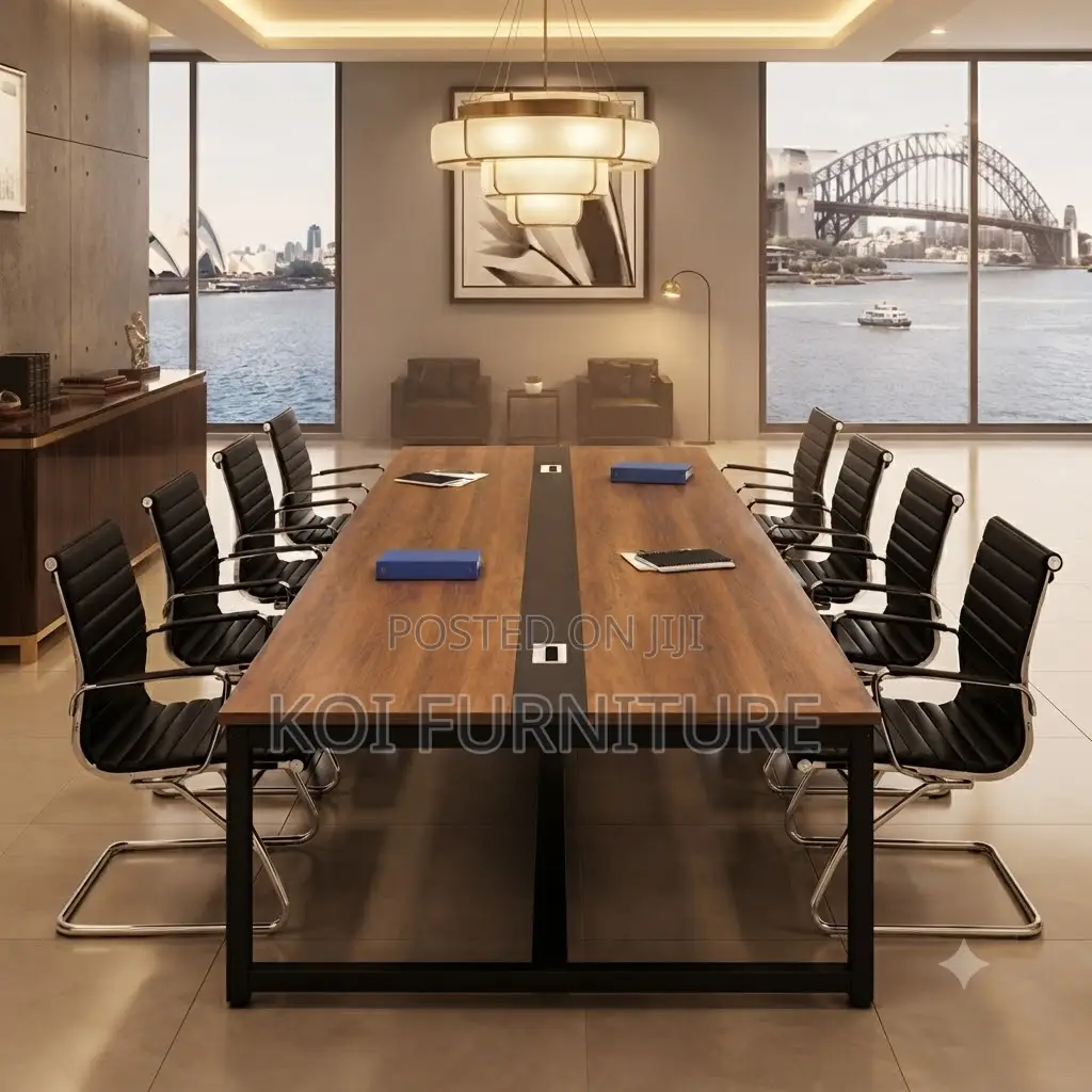 Boardroom Table; 240cm Executive Wooden Working Boardroom Table
