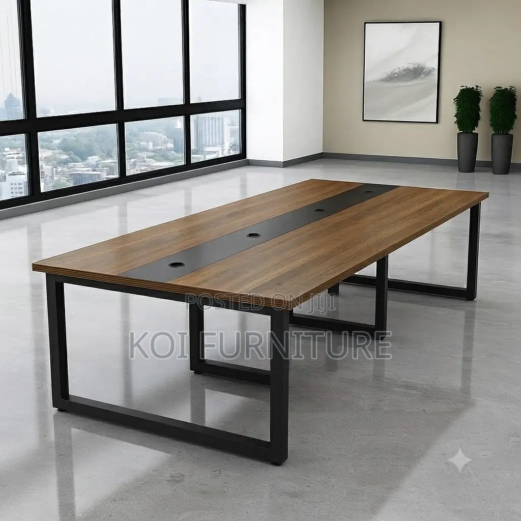 Boardroom Table; 240cm Executive Wooden Working Boardroom Table