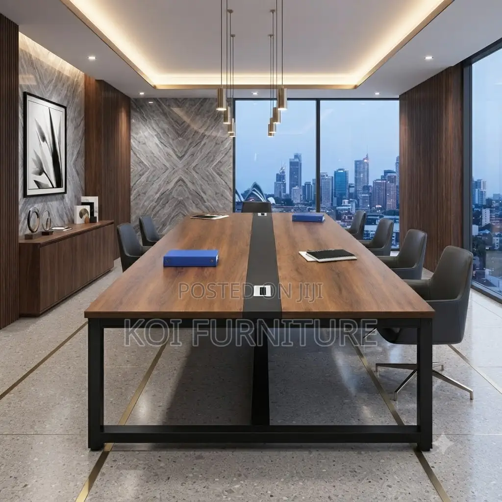 Boardroom Table; 240cm Executive Wooden Working Boardroom Table
