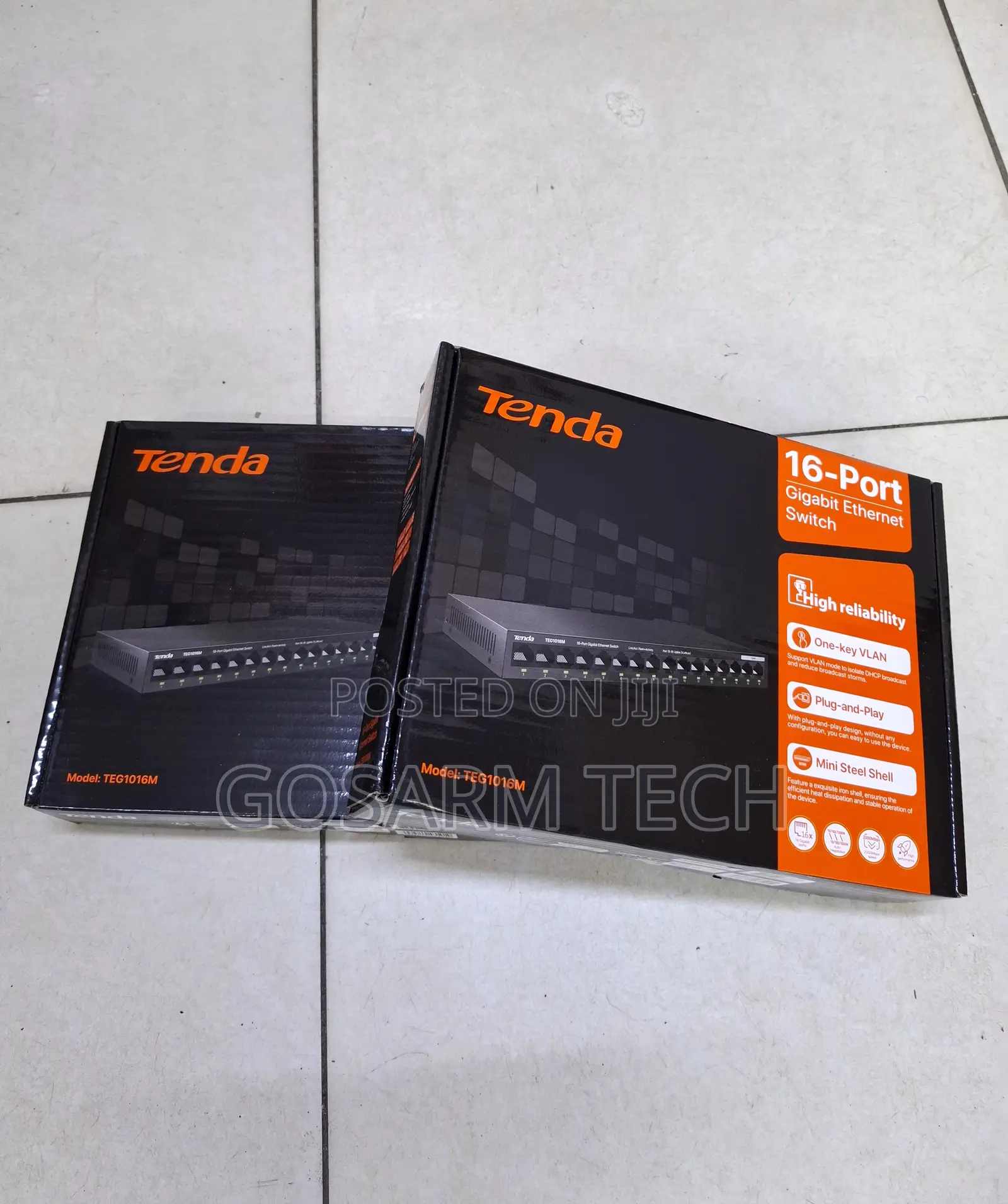 High Speed Tenda 16-Port Gigabit LAN Network Switch