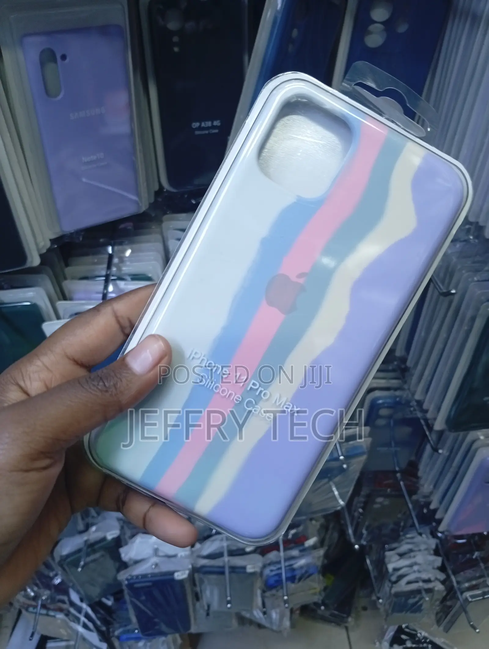 iPhone 11 Pro Max Silicone Case Wavy Stripes and a Soft-Touch