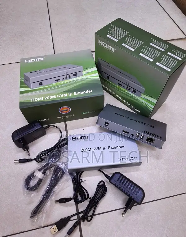 200M HDMI KVM USB Extender Over Cat5e/Cat6 Ethernet Cable