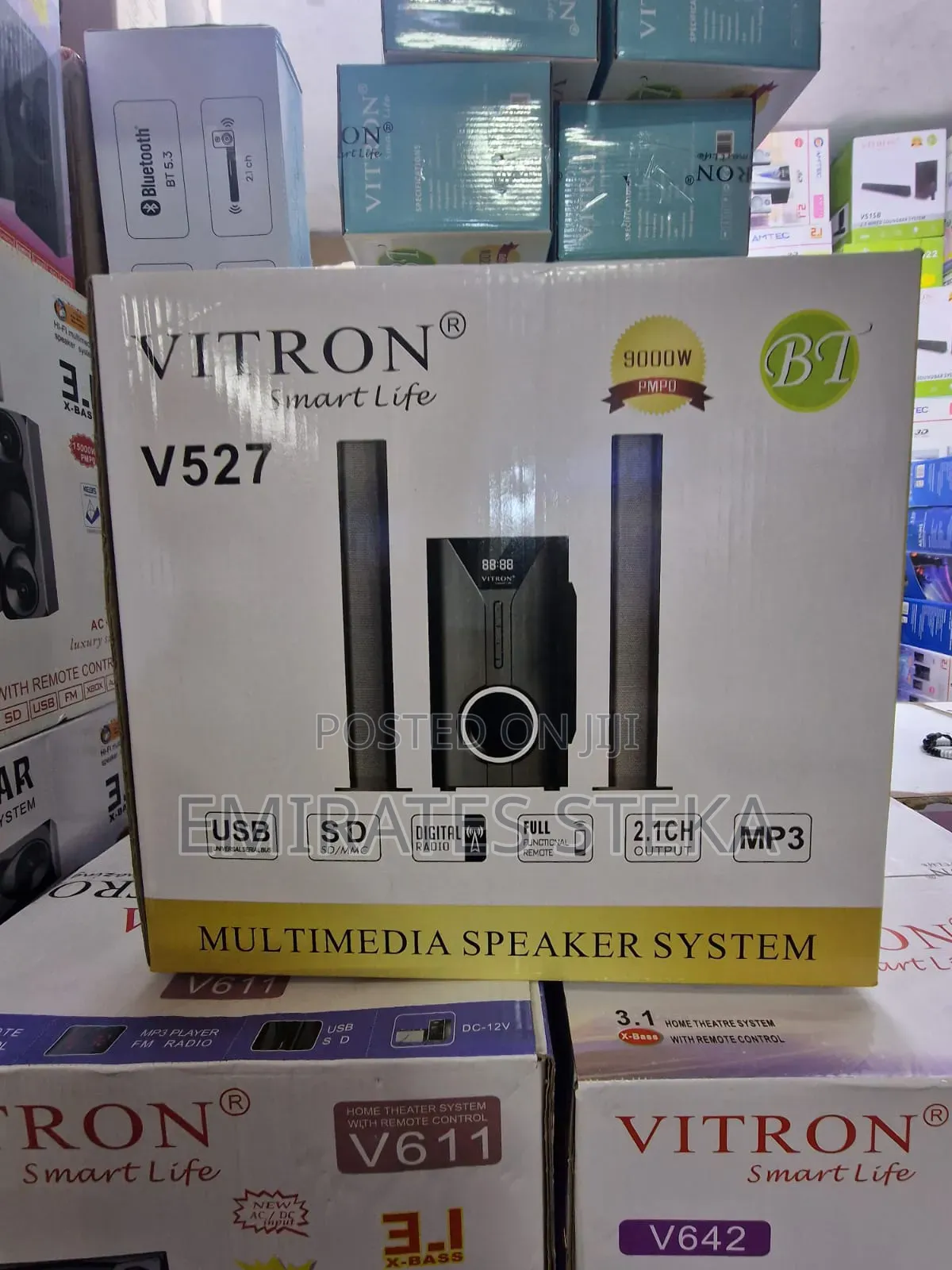Vitron v- 527 2.1CH Multimedia Bluetooth Woofer Speaker System Black