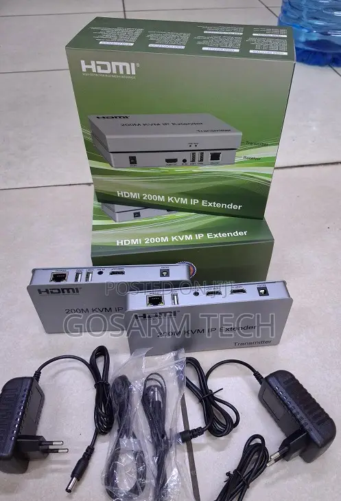 200M HDMI KVM-over-IP Network Extender With Ethernet Cat6 Connectivity