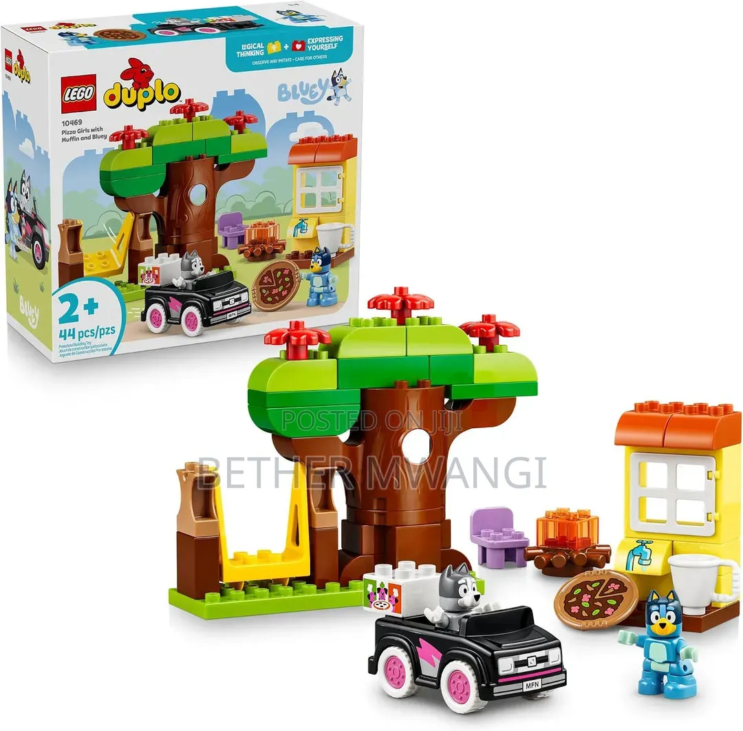 Duplo Bluey Pizza Girls With Muffin and Bluey