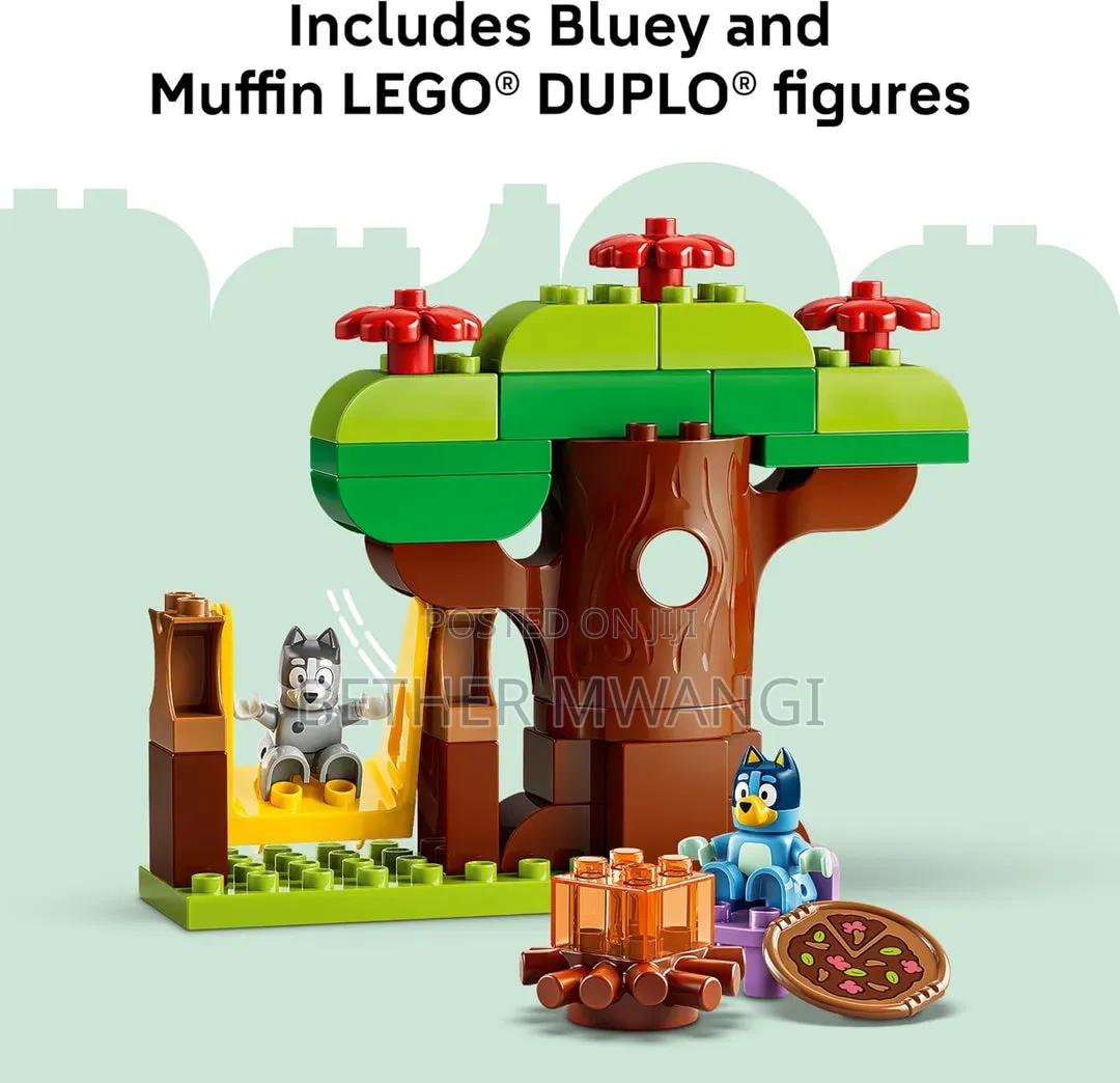 Duplo Bluey Pizza Girls With Muffin and Bluey
