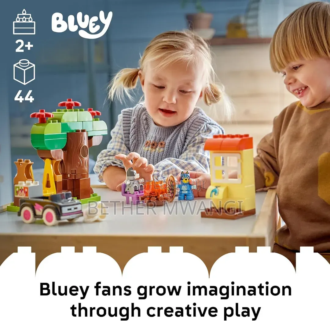 Duplo Bluey Pizza Girls With Muffin and Bluey
