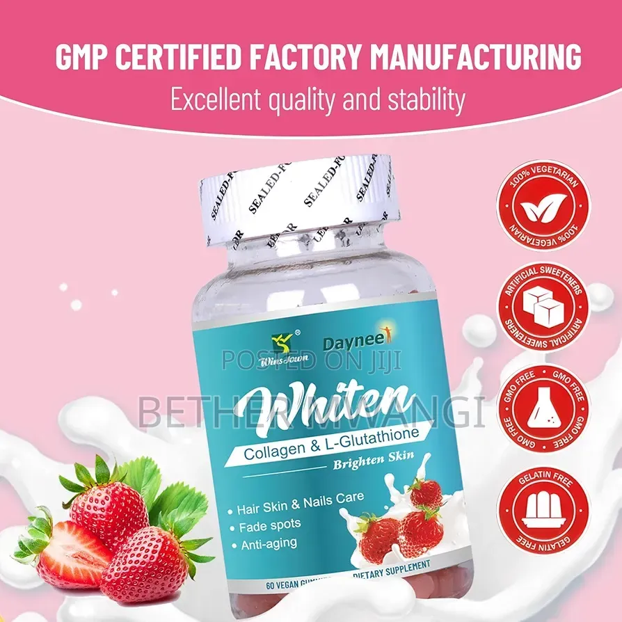 Skin Whiten Gummies With Collagen L-Glutathione in Kenya