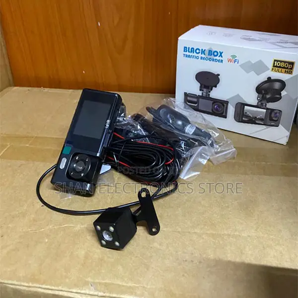 Split Screen Display1080P Three Cam Car DVR Black Box Driving Recorder
