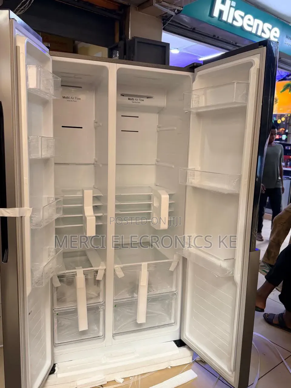 LG GC-FB507PQAM Side by Side Fridge, 519 L - Multi Air Flow,