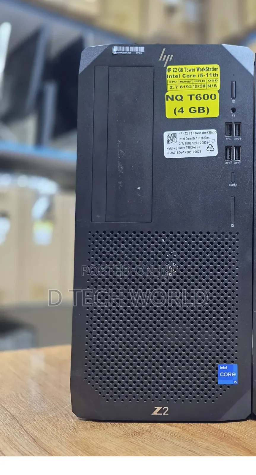 Desktop Computer HP Z2 G4 Tower 16GB Intel Xeon HDD+SSD 128GB