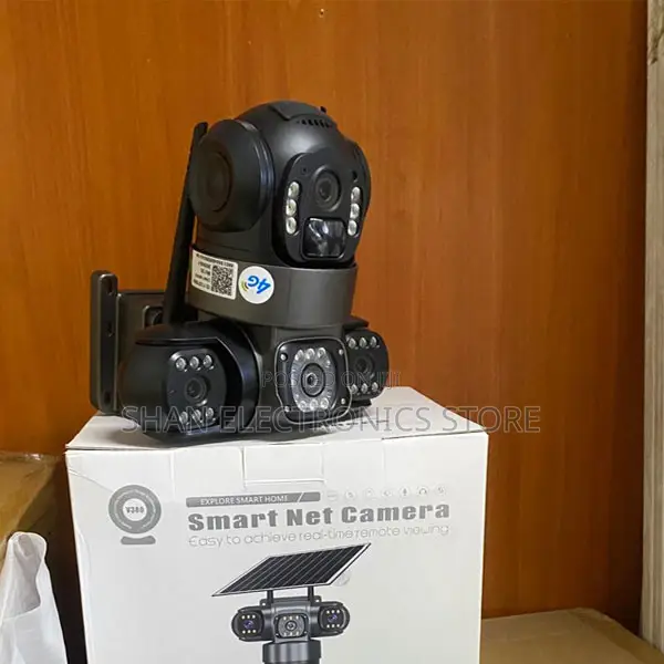 Clear Day and Night Vision V380 Pro 12MP PTZ Three Triple Lens Screen