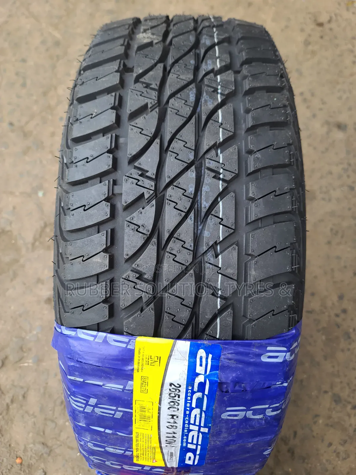 265 /60 R18 ACCELERA TYRES 110H All-Terrain Made in Indonesia