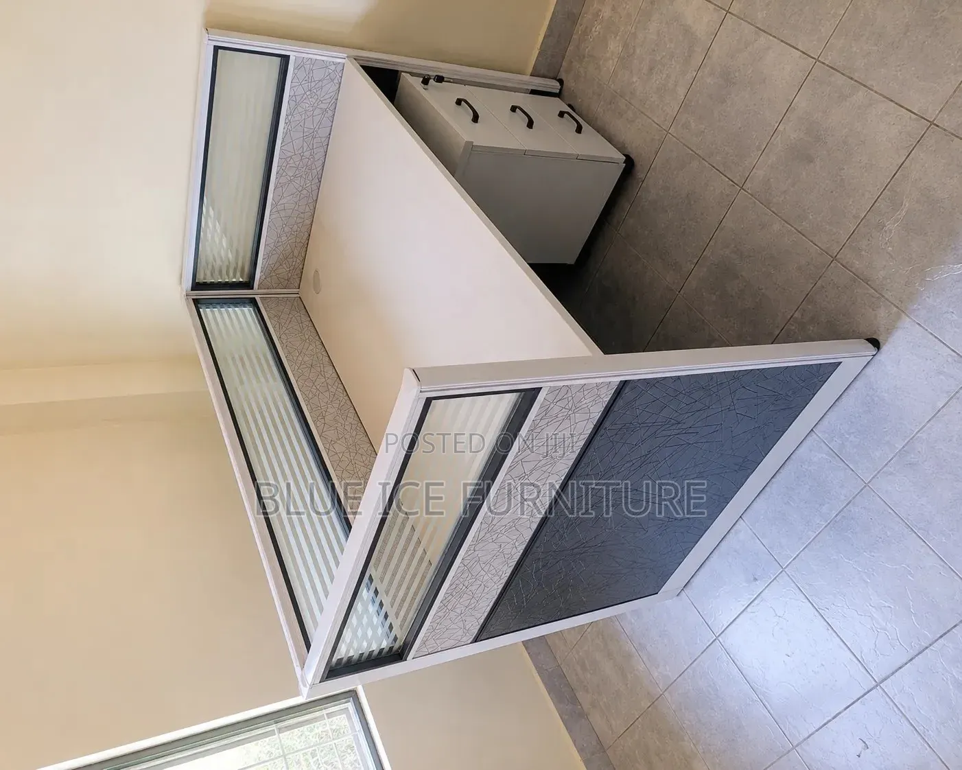 Office Workstation;1Person Office Partition Desk With Storage Cabinet