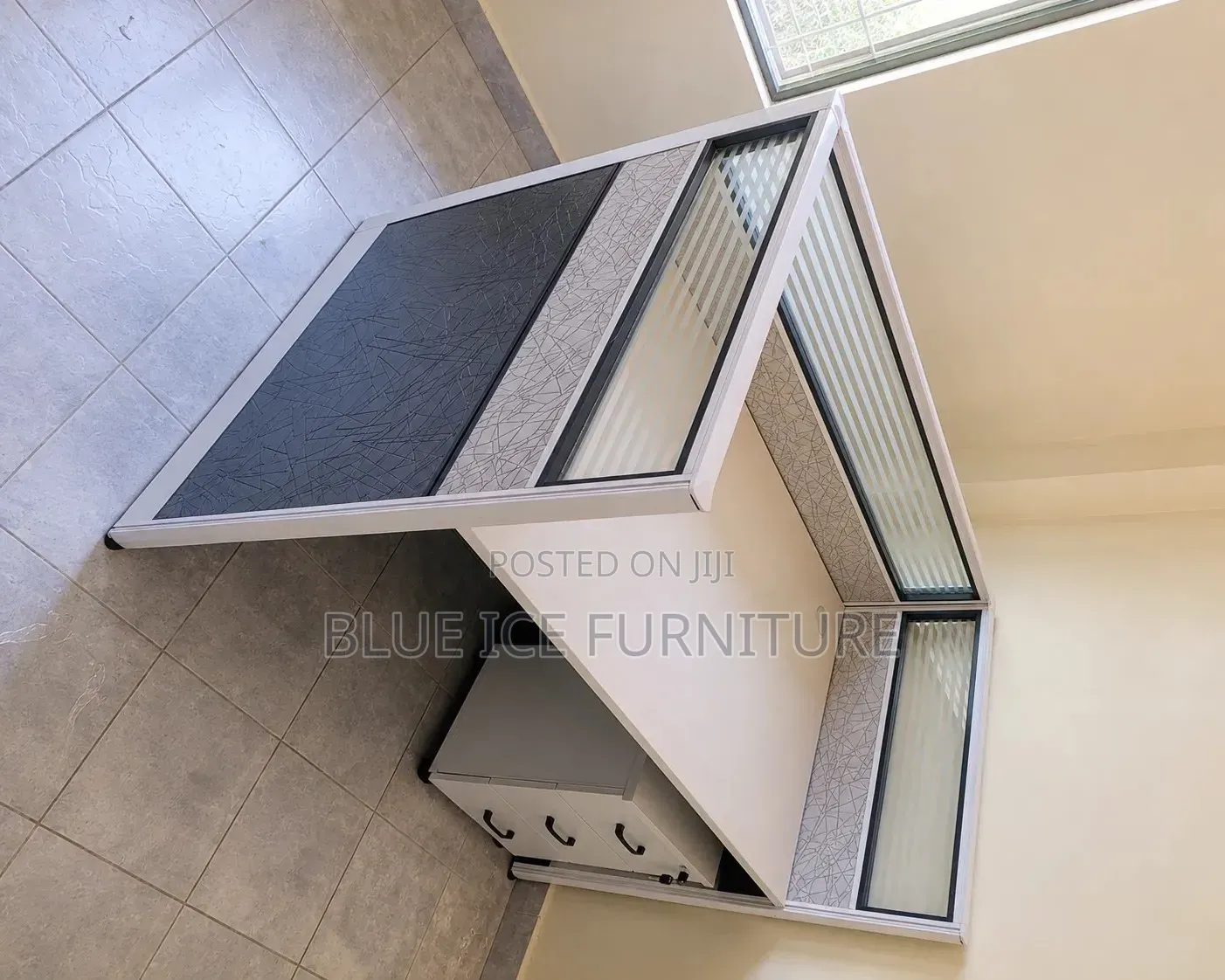 Office Workstation;1Person Office Partition Desk With Storage Cabinet