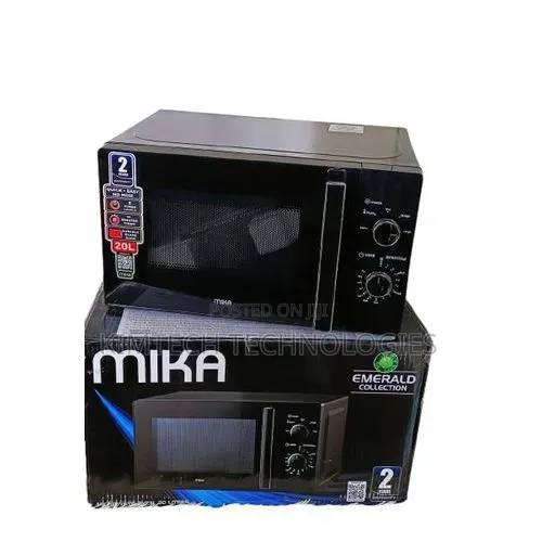 Black 20 Litres Mika Manual Microwave