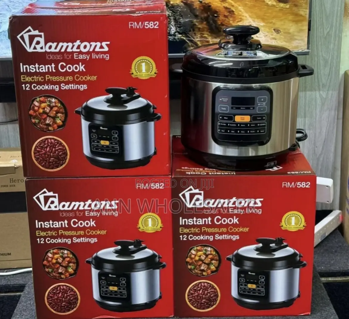Ramtons Electric Pressure Cooker 12 Cooking Settings