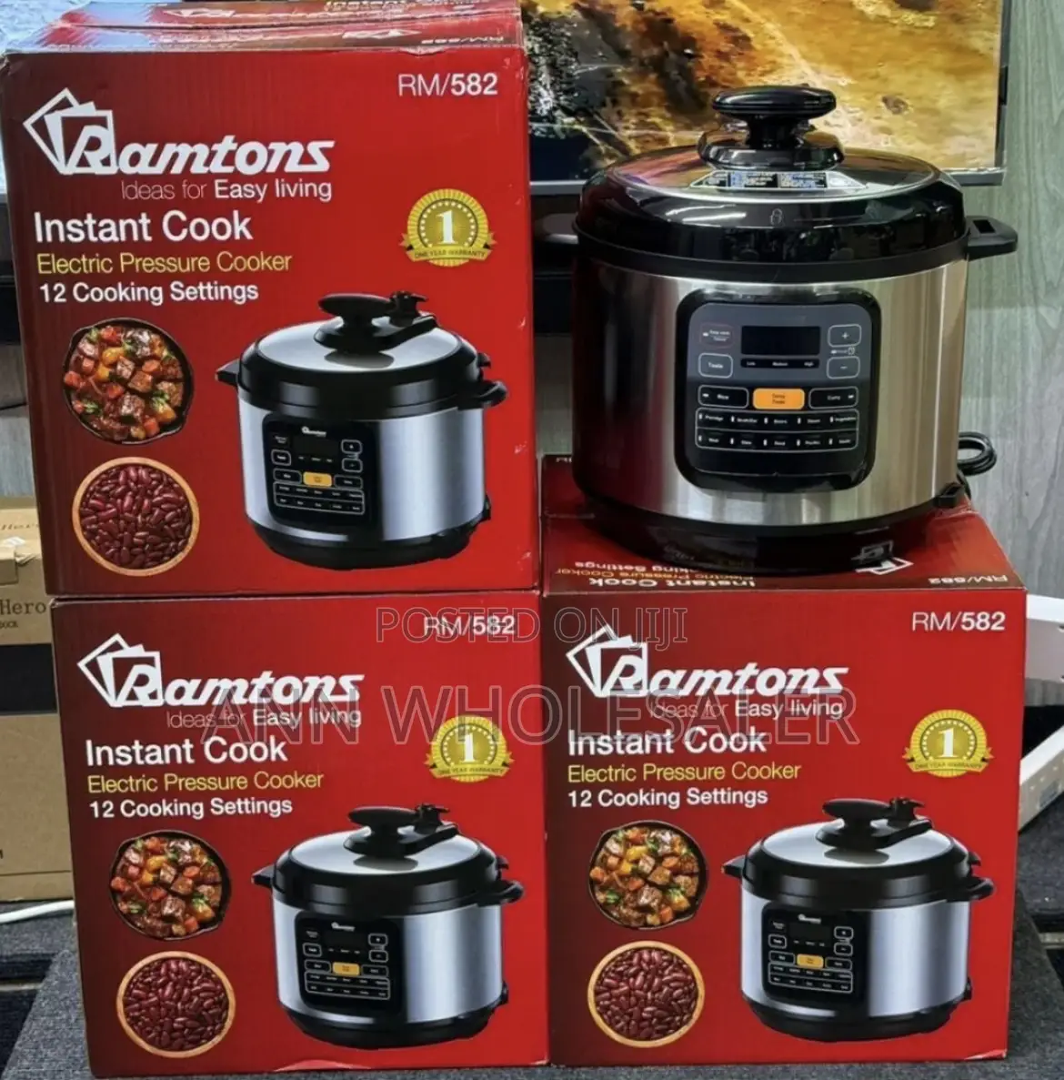 Ramtons Electric Pressure Cooker 12 Cooking Settings