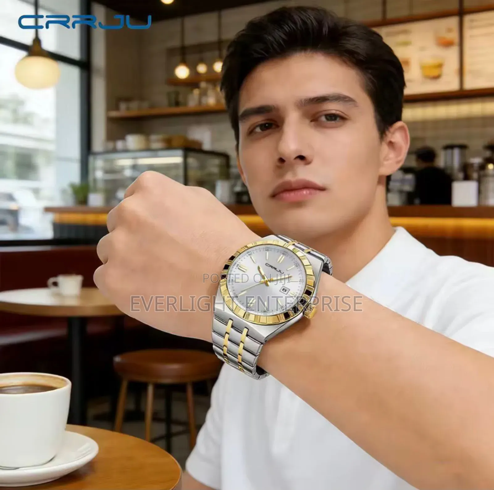 High Quality Crrju Men Watch