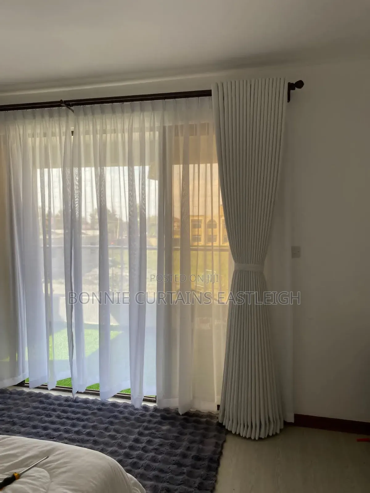 White Curtains With Rings
