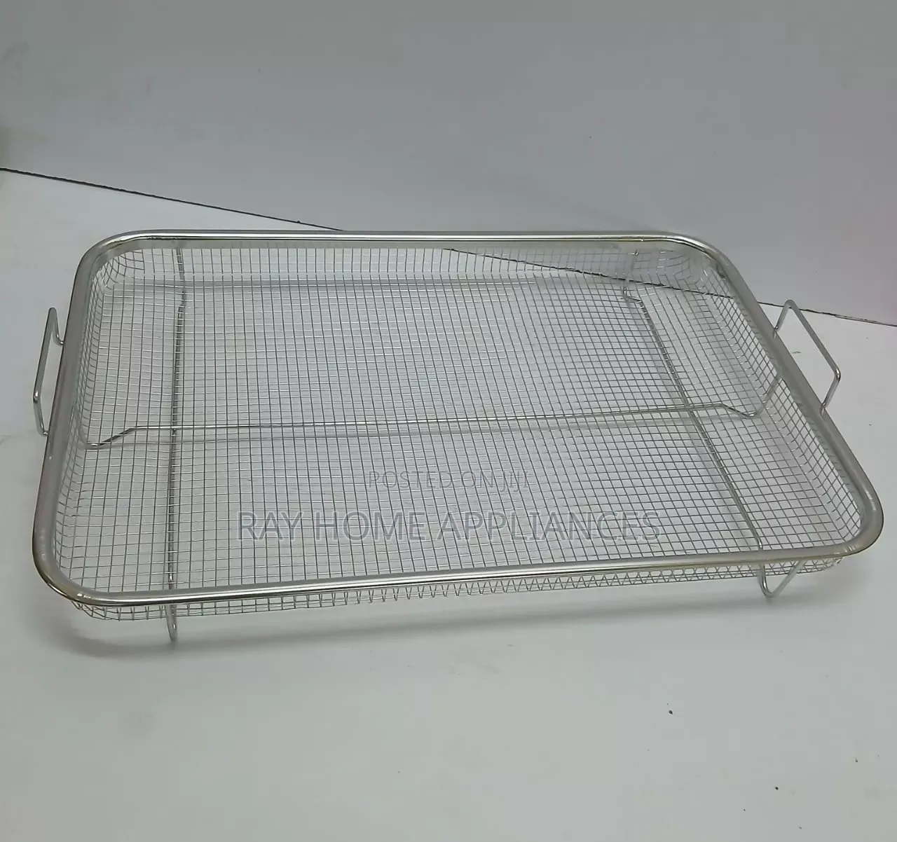 Stainless Steel Air Fryer Basket for Oven Rectangular Shape