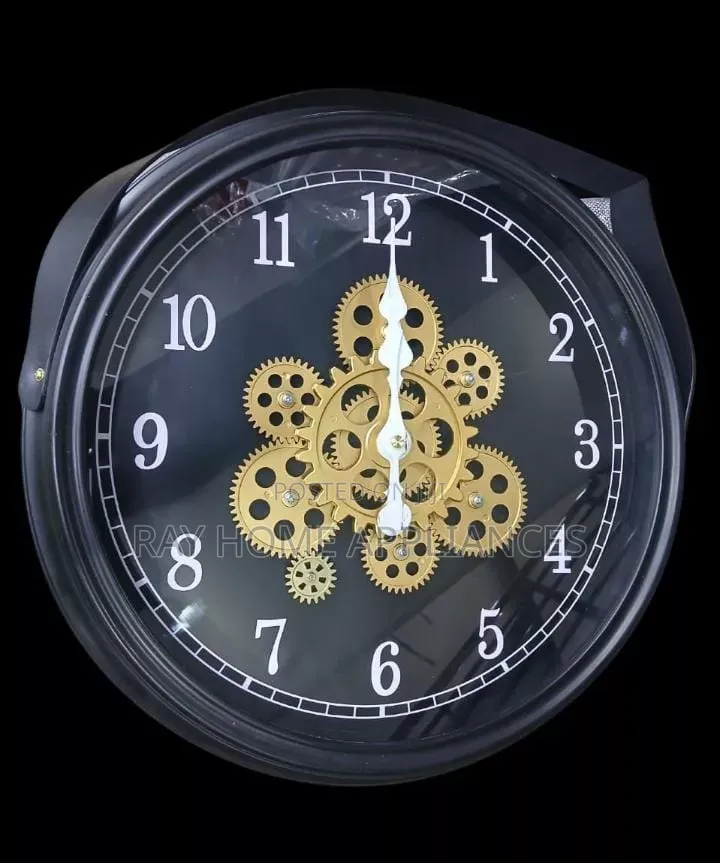 Rotating Moving Gear Wall Clock Capacity:32cm