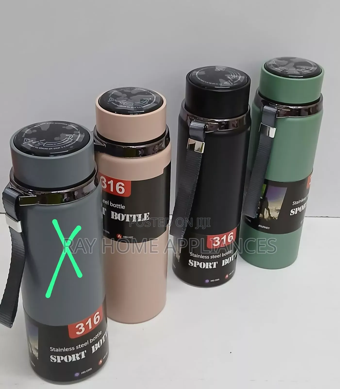 800ml Stainless Steel Thermo Cup With Carrying Straps