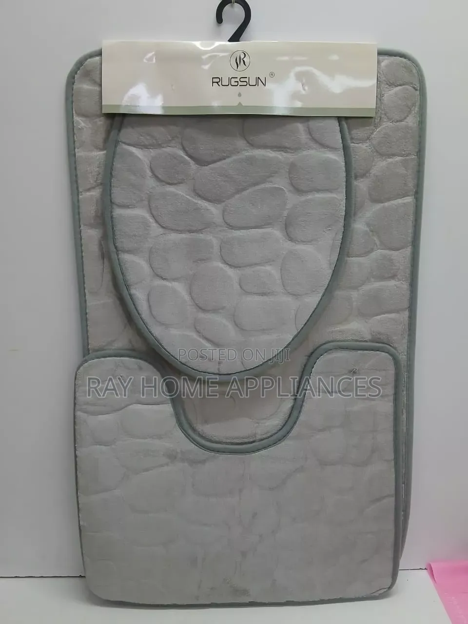 3 in 1 Toilet /Bathroom Mat Colours; BLACK,GREY,WHITE