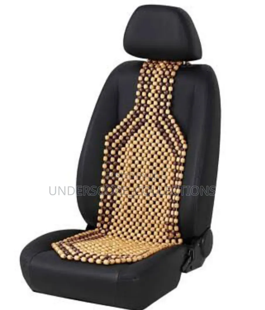 Generic Brown Wooden Beaded Seat Cover