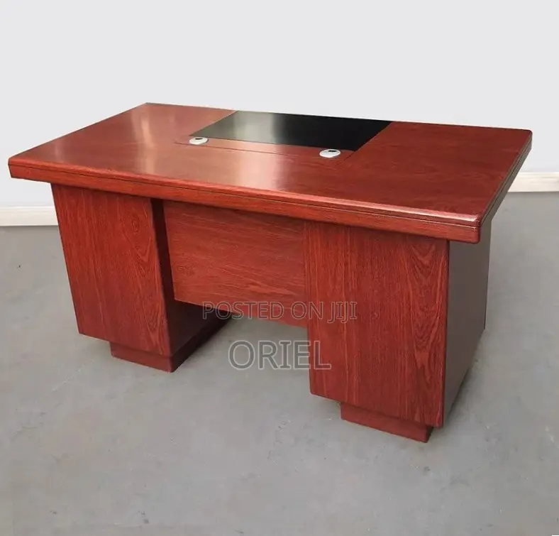 Office Desk : 1400MM Mahogany Staff Work Desk
