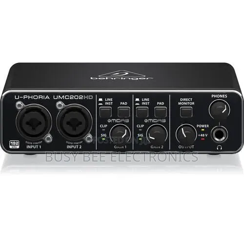 Behringer UMC202HD 2x2 Desktop USB Audio Interface