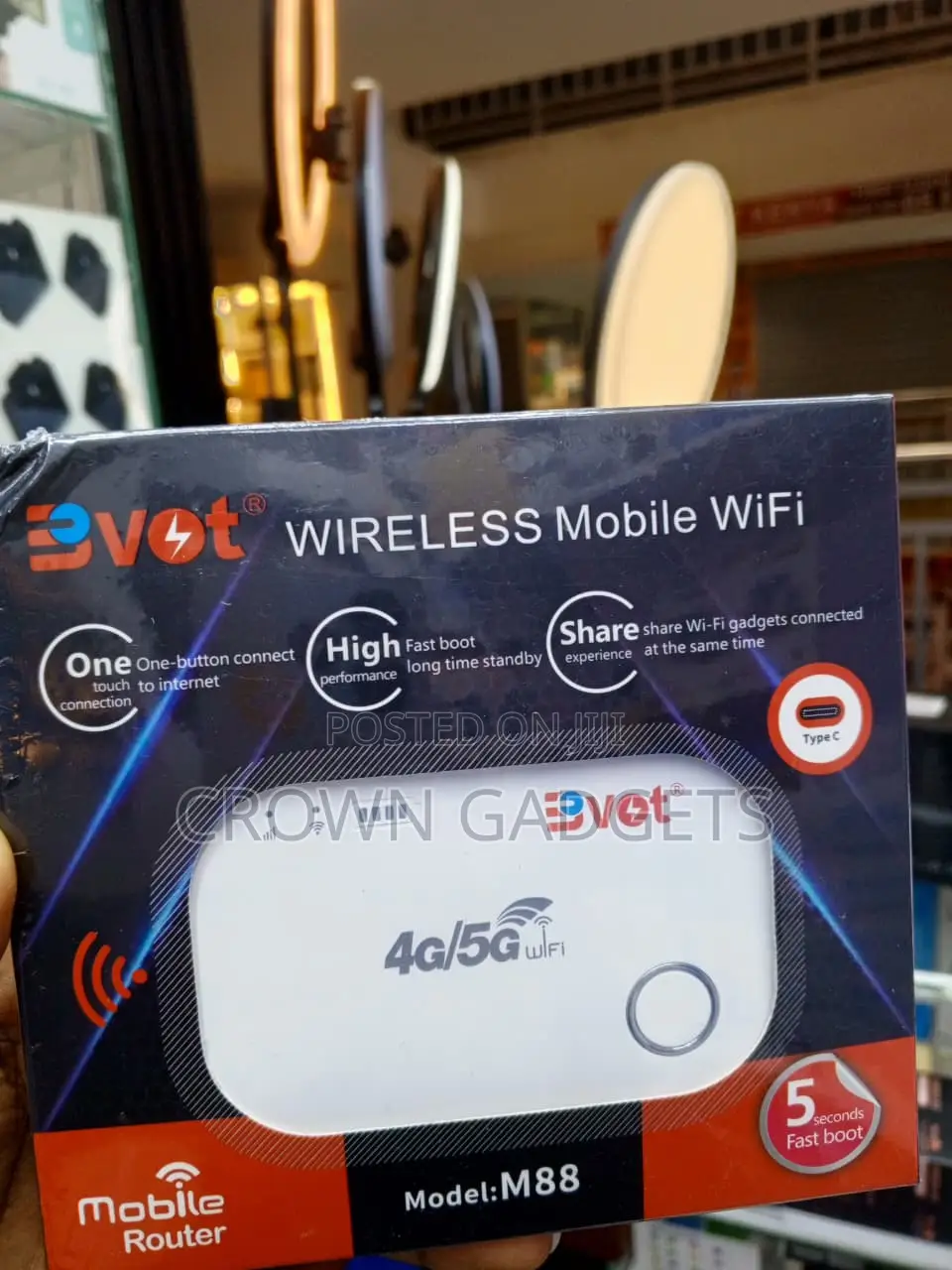 BVOT M88 5G Mobile WiFi Hotspot for Multiple Devices