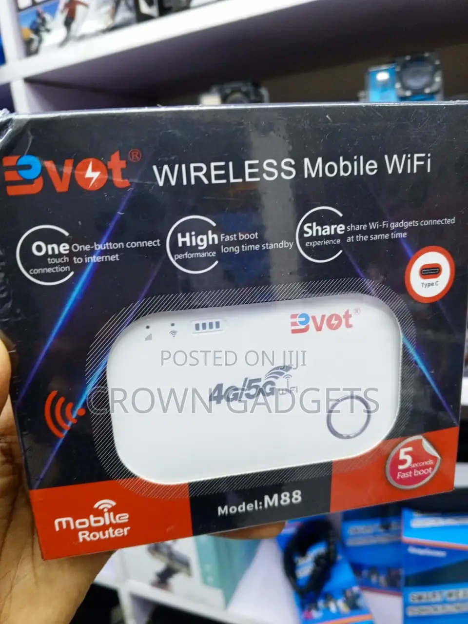 BVOT M88 5G Mobile WiFi Hotspot for Multiple Devices