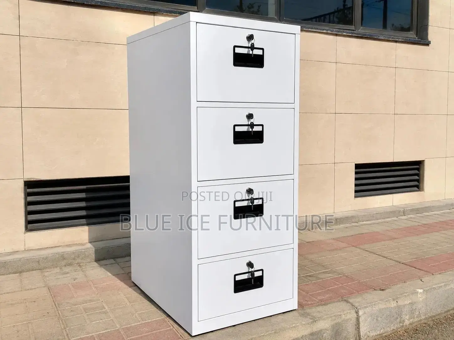 Office Cabinet;4 Drawer Metal Filing Cabinet With Lock - Multiple Key