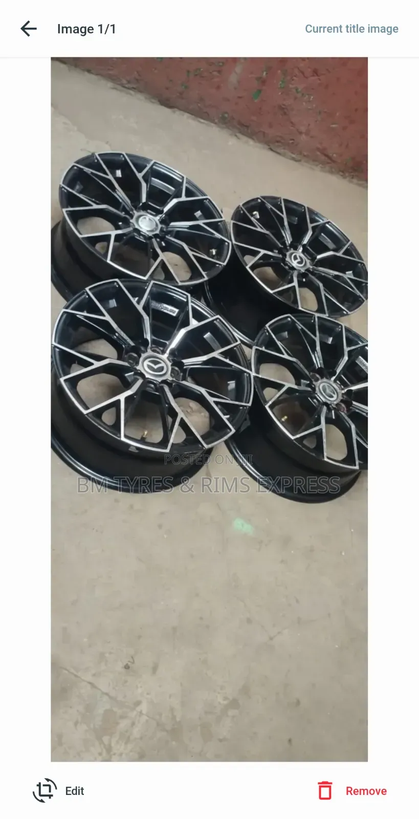 Rims Size (16) 5 Holes. (MAZDA AXLA)