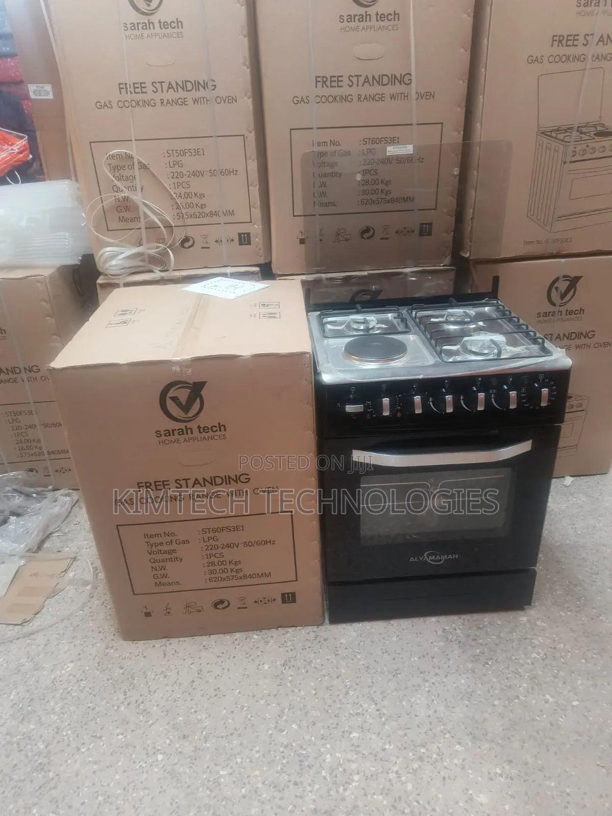 Sarahtech 60* 60 3g+1e Electric Oven Standing Cooker