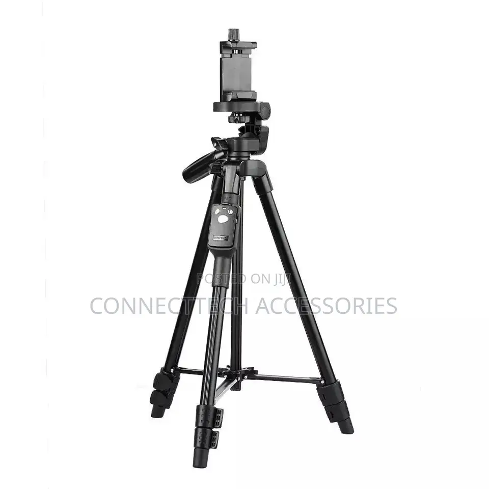 Yungteng 5208 Aluminium Tripod Stand With 3way Head &Bluetooth Remote