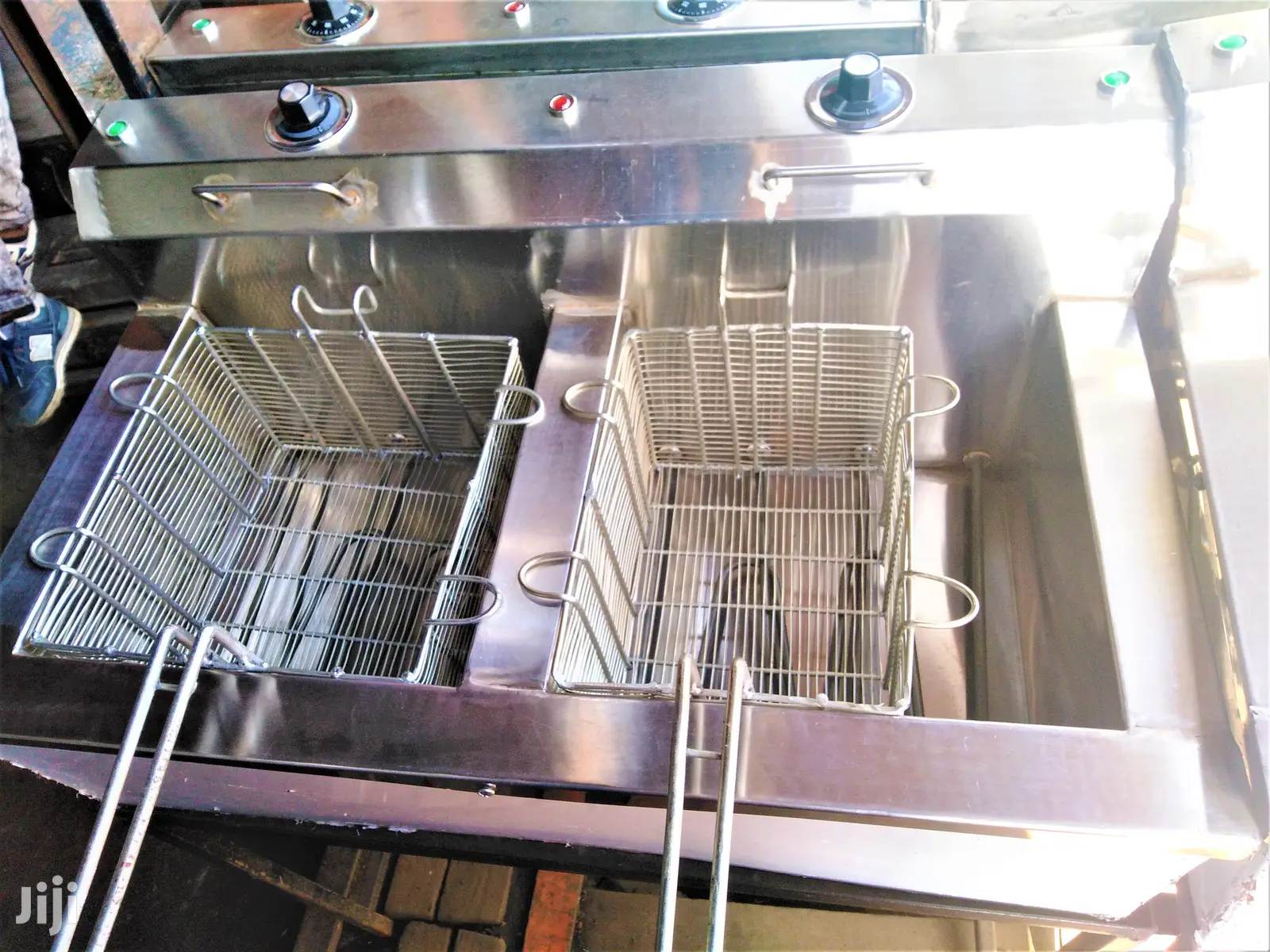 Chips Deep Fryer 17x2=34L Large Size With Double Elements