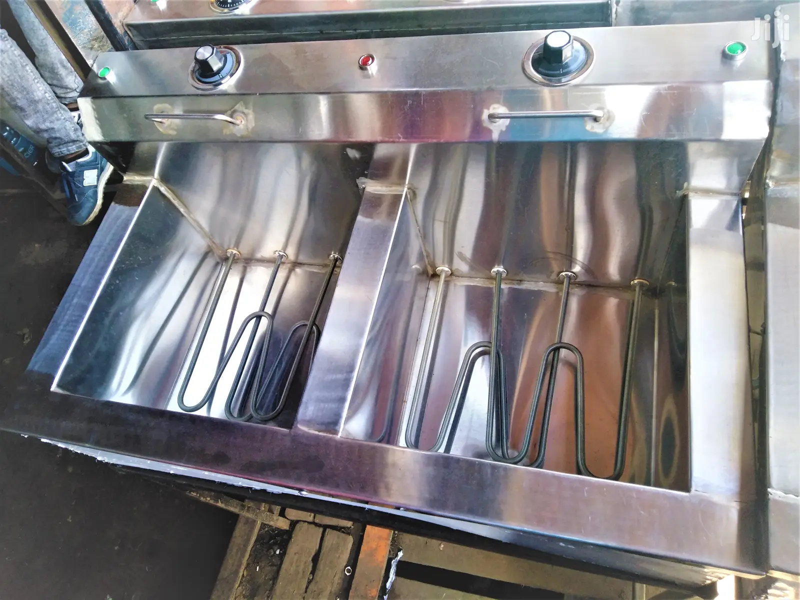Chips Deep Fryer 17x2=34L Large Size With Double Elements