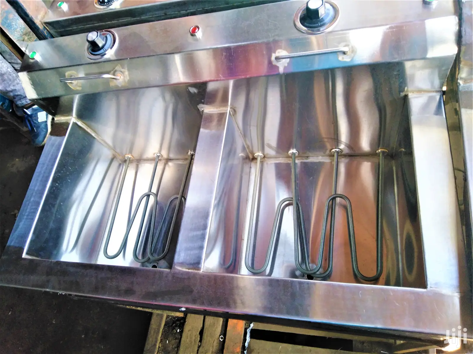 Chips Deep Fryer 17x2=34L Large Size With Double Elements
