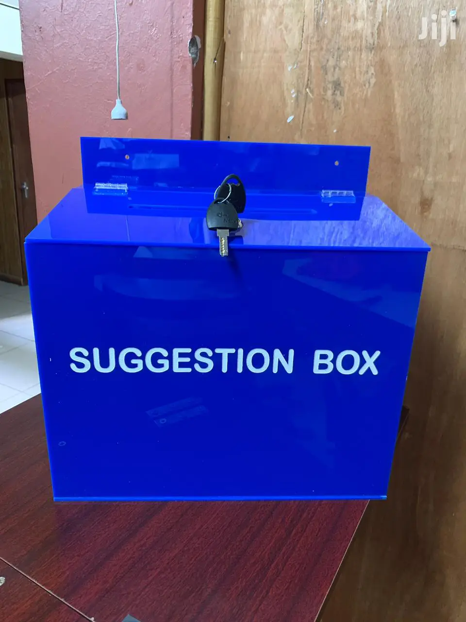 Suggestions Box With Lock and Key