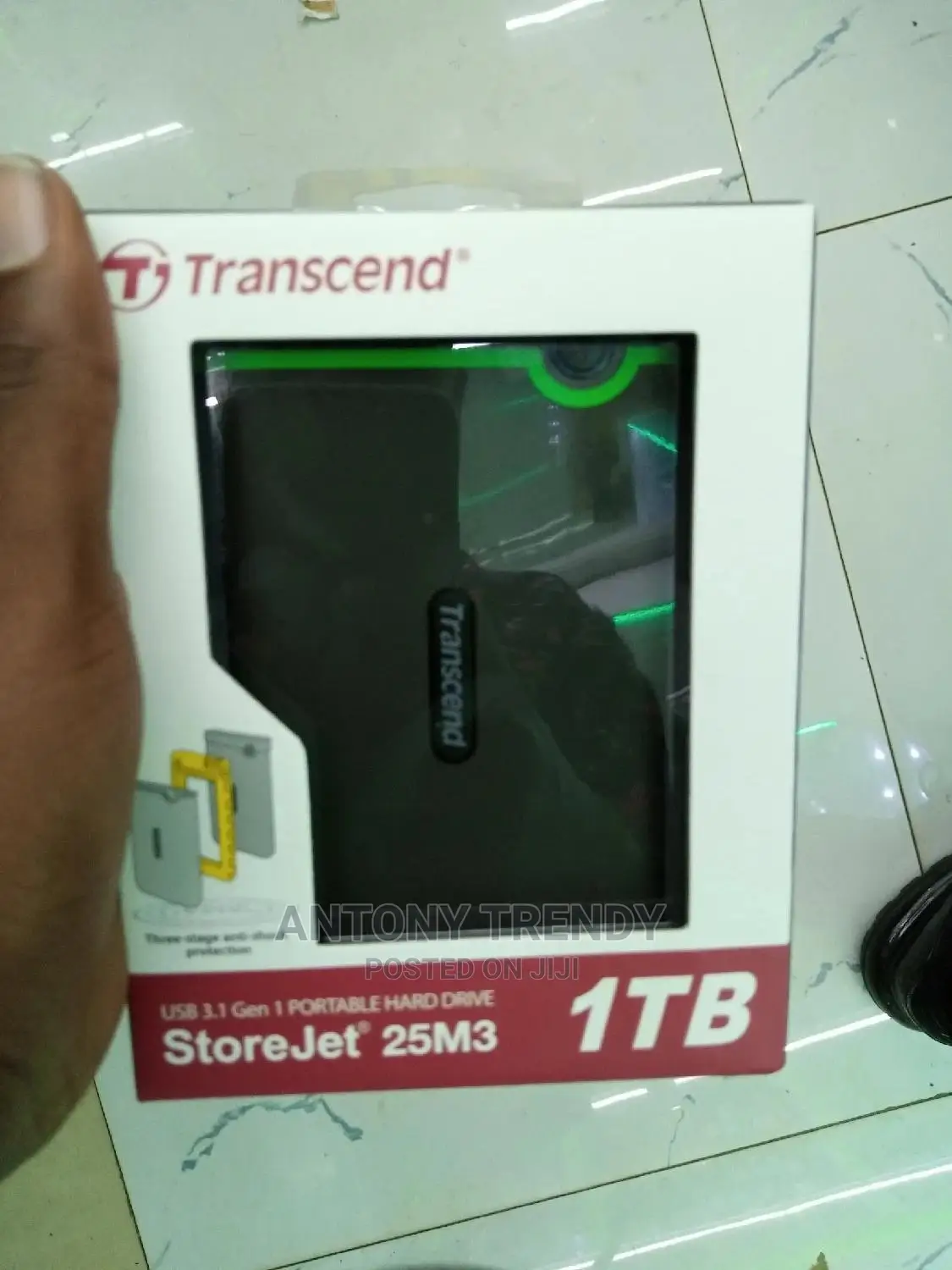 Original Transcend Storejet External Harddisk-1tb(1000gb)