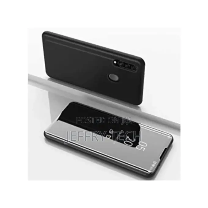 Mirror Flip Cover for Samsung Galaxy A10s - Black