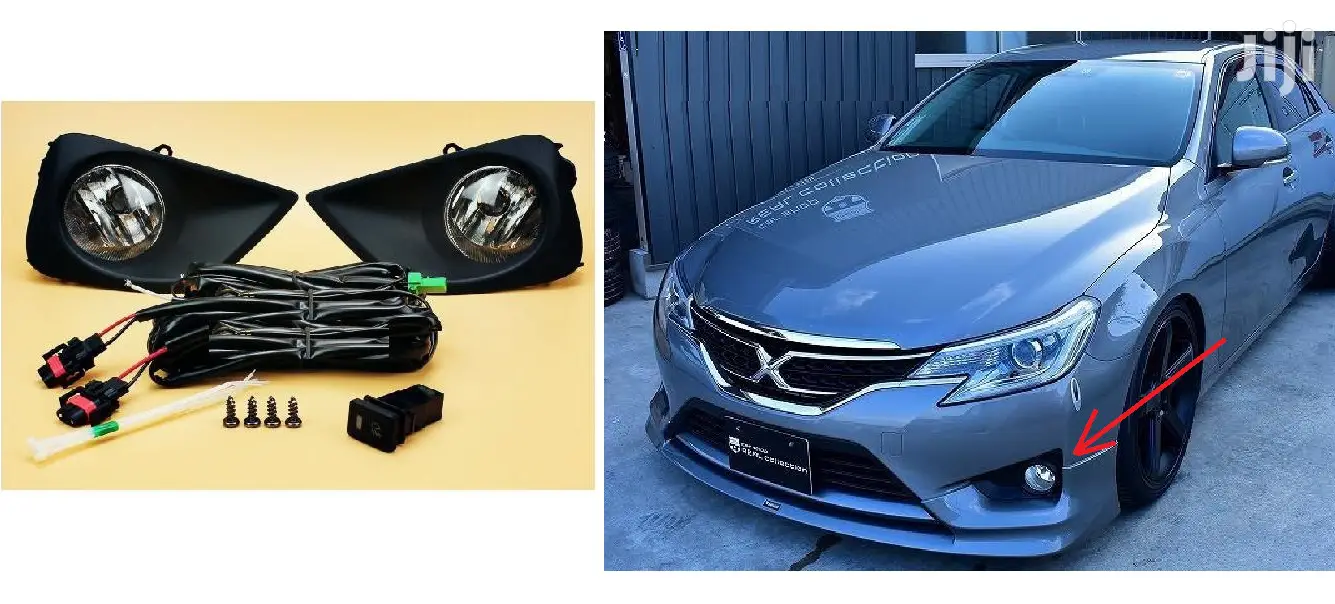 Toyota Mark X: G: Yr2013+: Fog Lamps Set With Covers