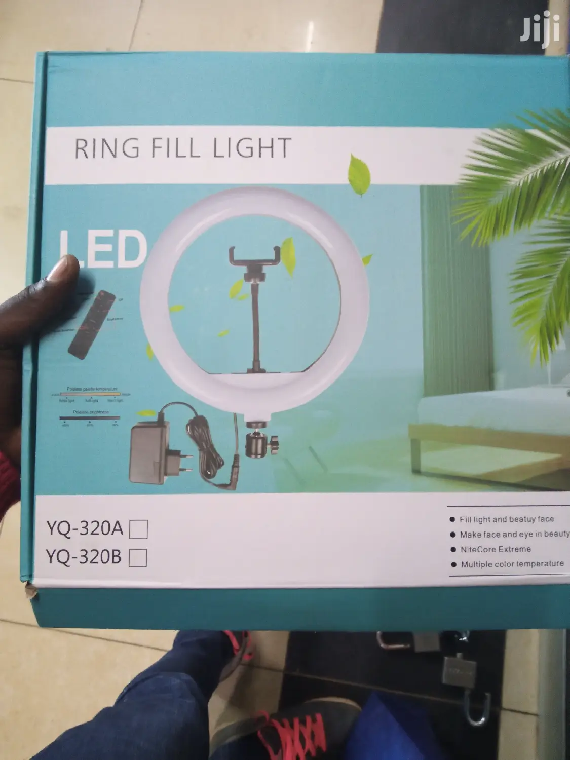 Complete Ring Light With Stand and Holder