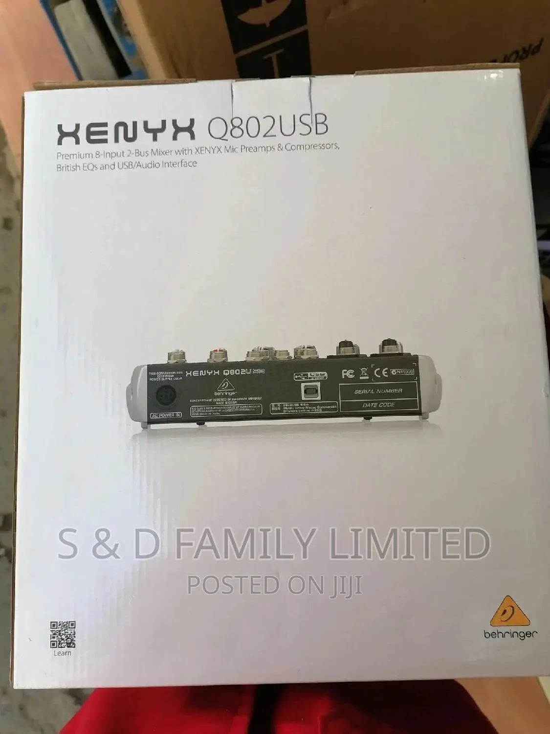 Behringer XENYX Q802USB Mixer Cum Soundcard