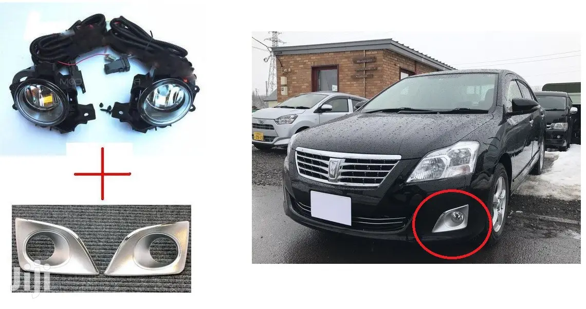 Toyota Premio: Yr2009/14: Foglights With Silver Covers