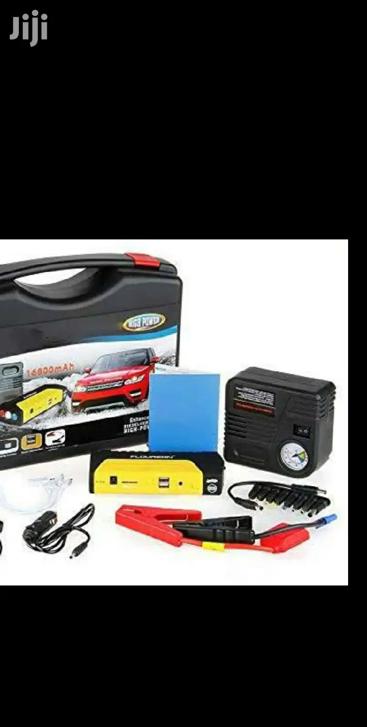Jump Starter Tool Kit With Compressor and Cables